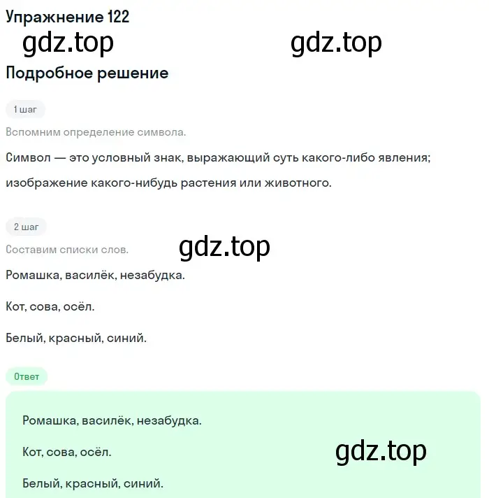 Решение номер 122 (страница 293) гдз по русскому языку 5 класс Шмелев, Флоренская, учебник 1 часть