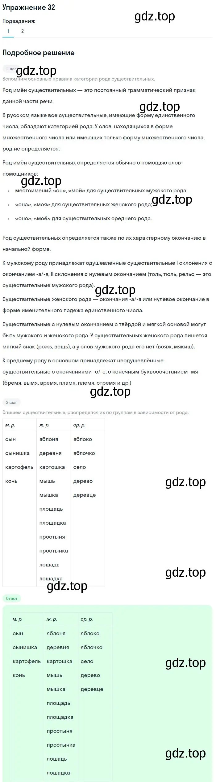 Решение номер 32 (страница 124) гдз по русскому языку 5 класс Шмелев, Флоренская, учебник 2 часть