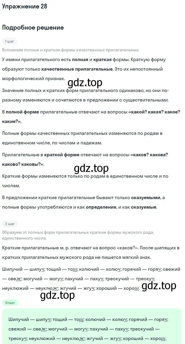 Решение номер 28 (страница 205) гдз по русскому языку 5 класс Шмелев, Флоренская, учебник 2 часть