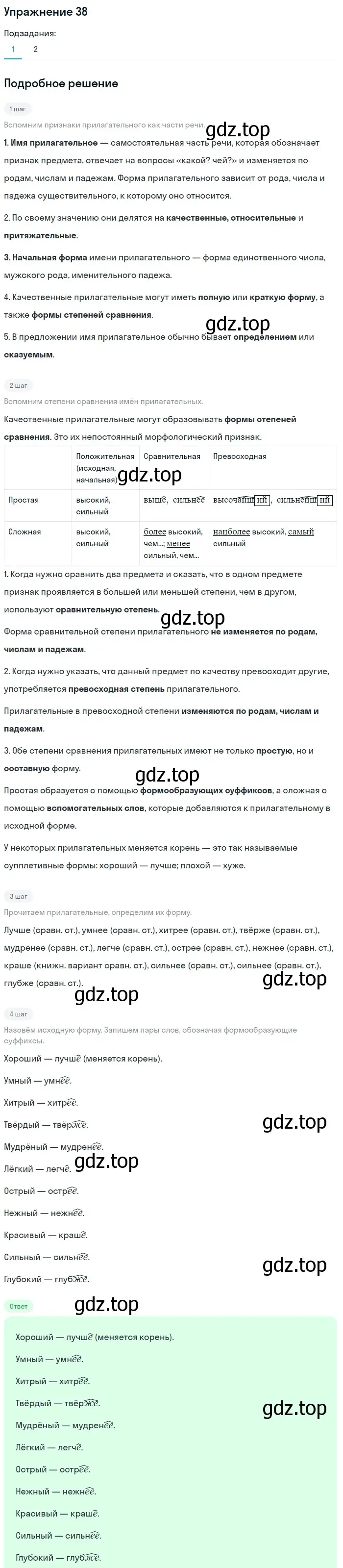 Решение номер 38 (страница 211) гдз по русскому языку 5 класс Шмелев, Флоренская, учебник 2 часть