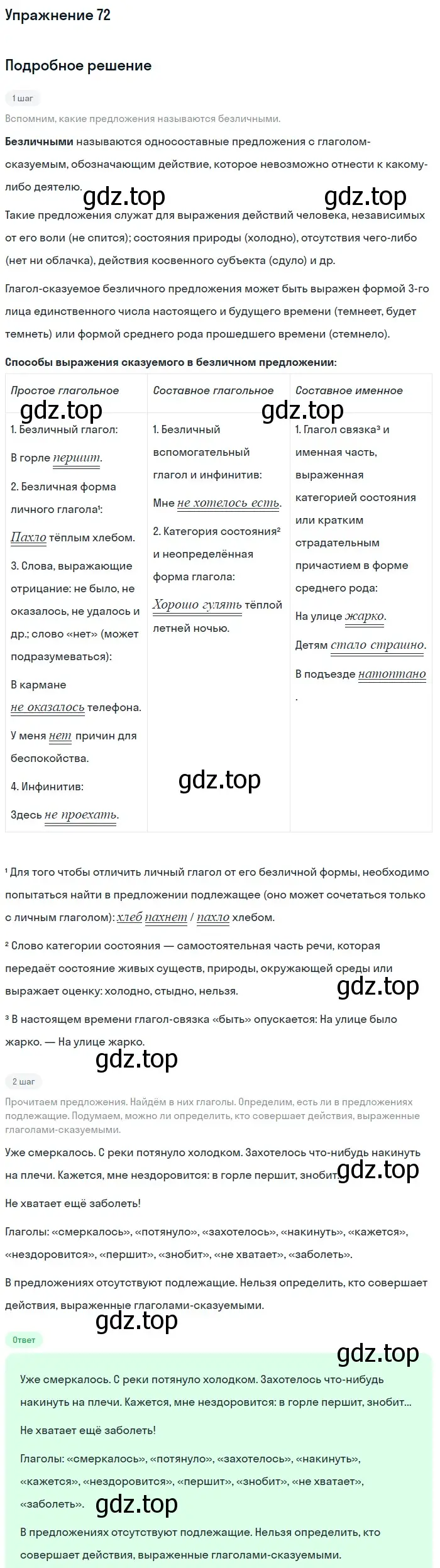 Решение номер 72 (страница 289) гдз по русскому языку 5 класс Шмелев, Флоренская, учебник 2 часть