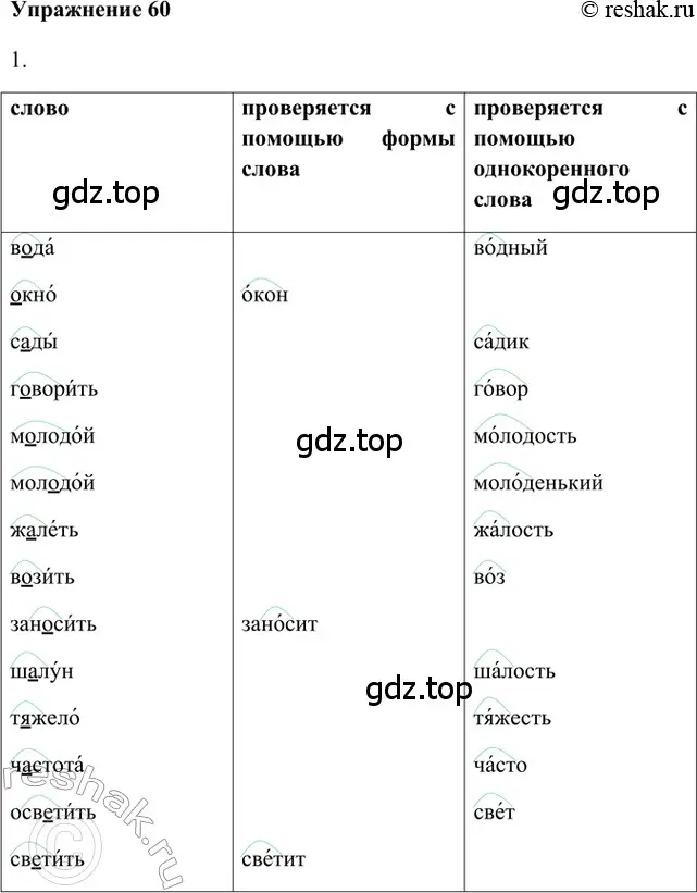 Решение 2. номер 60 (страница 38) гдз по русскому языку 5 класс Шмелев, Флоренская, учебник 1 часть