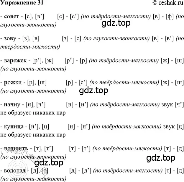 Решение 2. номер 31 (страница 88) гдз по русскому языку 5 класс Шмелев, Флоренская, учебник 1 часть