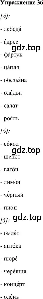 Решение 2. номер 36 (страница 91) гдз по русскому языку 5 класс Шмелев, Флоренская, учебник 1 часть