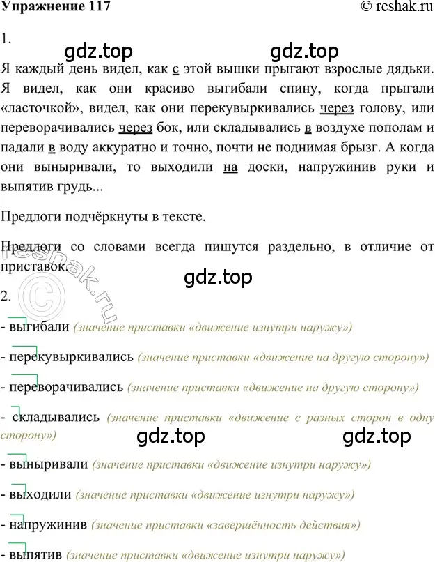 Решение 2. номер 117 (страница 196) гдз по русскому языку 5 класс Шмелев, Флоренская, учебник 1 часть