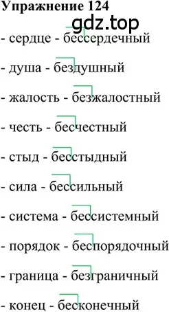 Решение 2. номер 124 (страница 199) гдз по русскому языку 5 класс Шмелев, Флоренская, учебник 1 часть