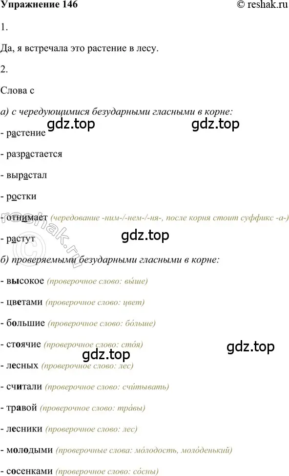 Решение 2. номер 146 (страница 217) гдз по русскому языку 5 класс Шмелев, Флоренская, учебник 1 часть