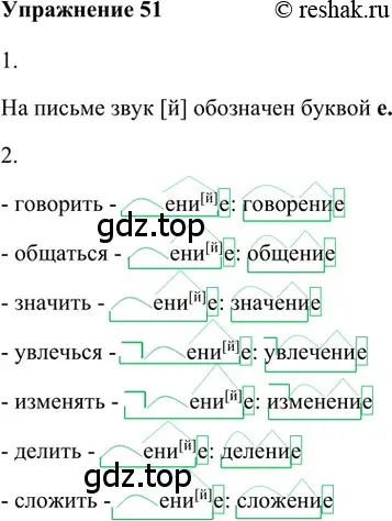 Решение 2. номер 51 (страница 163) гдз по русскому языку 5 класс Шмелев, Флоренская, учебник 1 часть