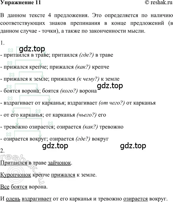 Решение 2. номер 11 (страница 18) гдз по русскому языку 5 класс Шмелев, Флоренская, учебник 2 часть