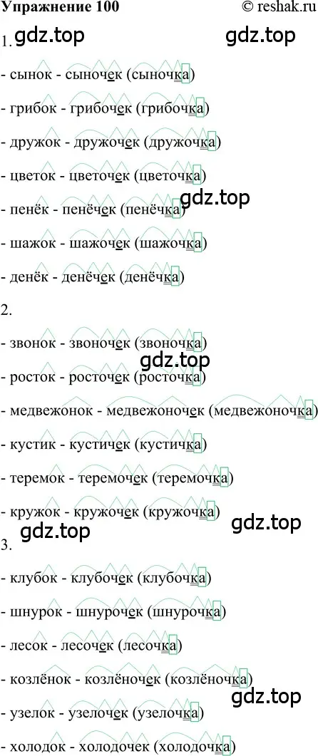 Решение 2. номер 100 (страница 162) гдз по русскому языку 5 класс Шмелев, Флоренская, учебник 2 часть