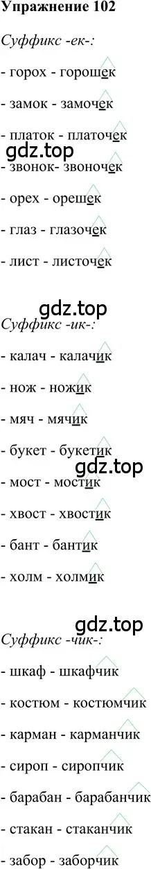 Решение 2. номер 102 (страница 163) гдз по русскому языку 5 класс Шмелев, Флоренская, учебник 2 часть