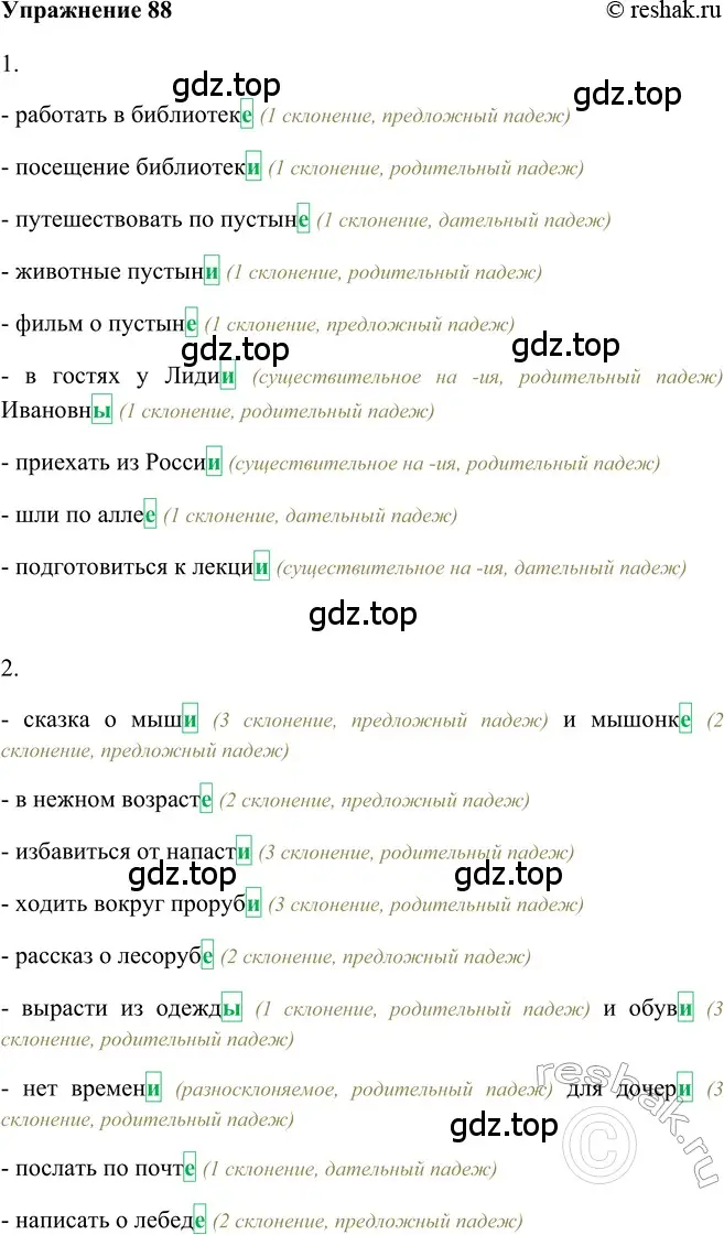 Решение 2. номер 88 (страница 157) гдз по русскому языку 5 класс Шмелев, Флоренская, учебник 2 часть