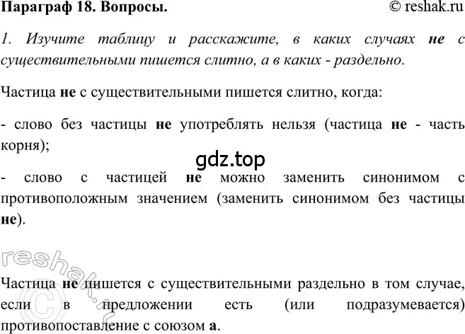 Решение 2. номер Вопросы (страница 170) гдз по русскому языку 5 класс Шмелев, Флоренская, учебник 2 часть