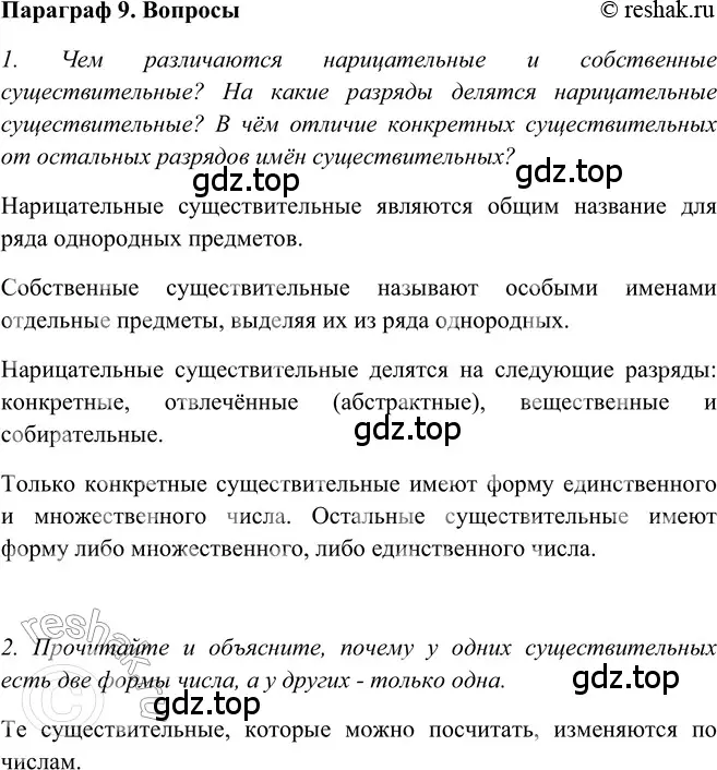 Решение 2. номер Вопросы (страница 139) гдз по русскому языку 5 класс Шмелев, Флоренская, учебник 2 часть