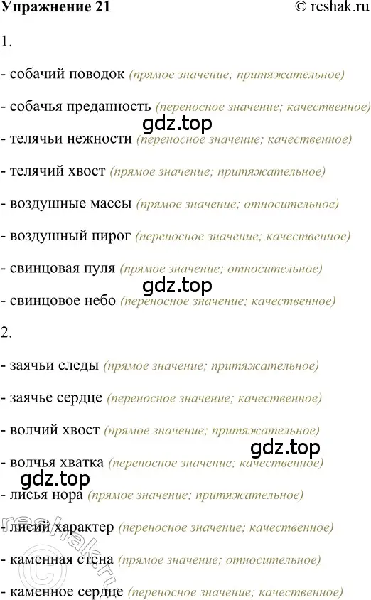 Решение 2. номер 21 (страница 202) гдз по русскому языку 5 класс Шмелев, Флоренская, учебник 2 часть