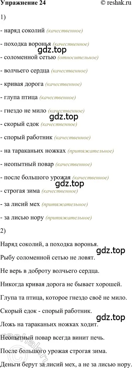 Решение 2. номер 24 (страница 202) гдз по русскому языку 5 класс Шмелев, Флоренская, учебник 2 часть