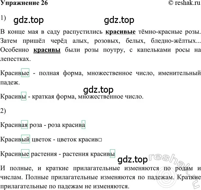 Решение 2. номер 26 (страница 204) гдз по русскому языку 5 класс Шмелев, Флоренская, учебник 2 часть