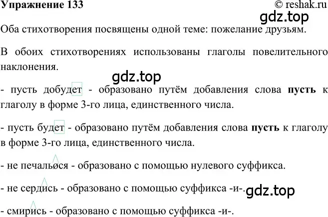 Решение 2. номер 133 (страница 317) гдз по русскому языку 5 класс Шмелев, Флоренская, учебник 2 часть