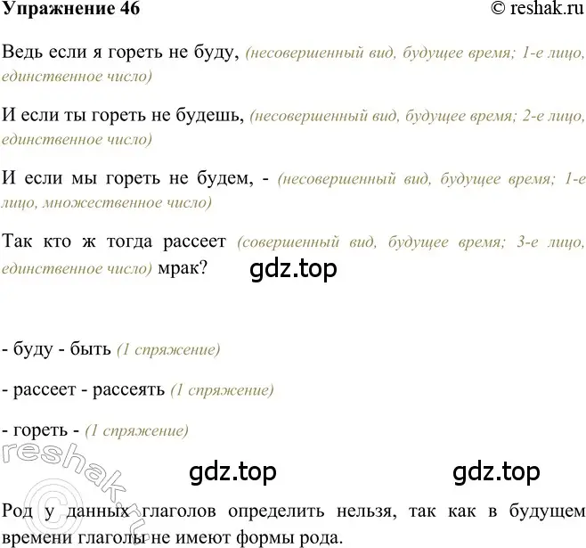 Решение 2. номер 46 (страница 279) гдз по русскому языку 5 класс Шмелев, Флоренская, учебник 2 часть