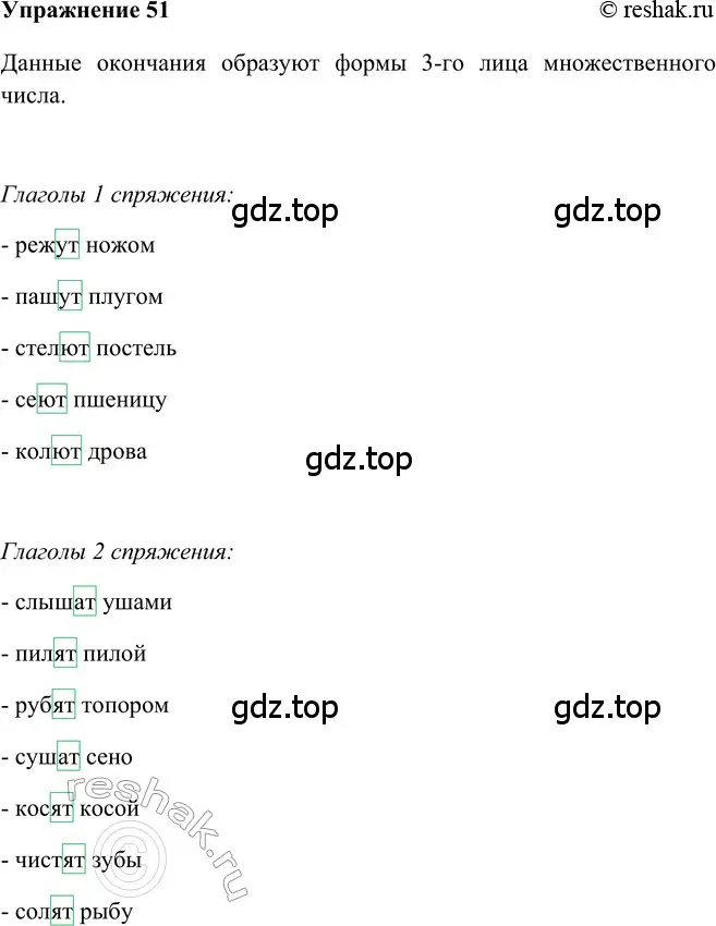 Решение 2. номер 51 (страница 280) гдз по русскому языку 5 класс Шмелев, Флоренская, учебник 2 часть