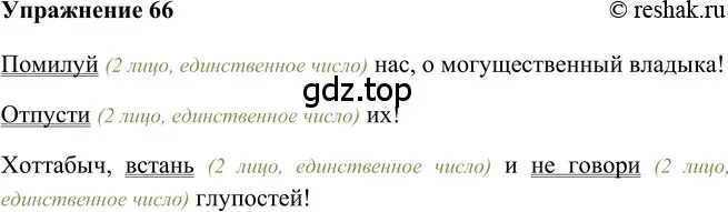 Решение 2. номер 66 (страница 286) гдз по русскому языку 5 класс Шмелев, Флоренская, учебник 2 часть