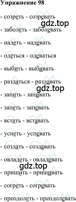 Решение 2. номер 98 (страница 301) гдз по русскому языку 5 класс Шмелев, Флоренская, учебник 2 часть