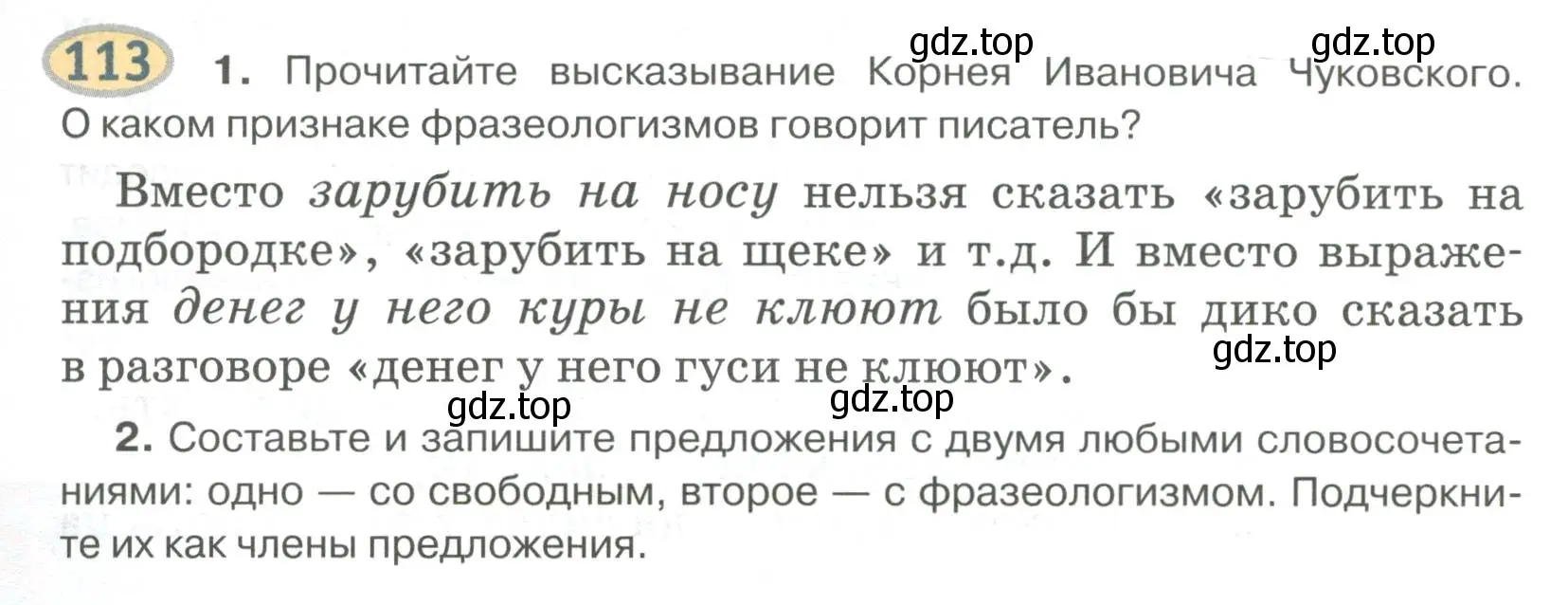 Условие номер 113 (страница 117) гдз по русскому языку 6 класс Быстрова, Кибирева, учебник 1 часть