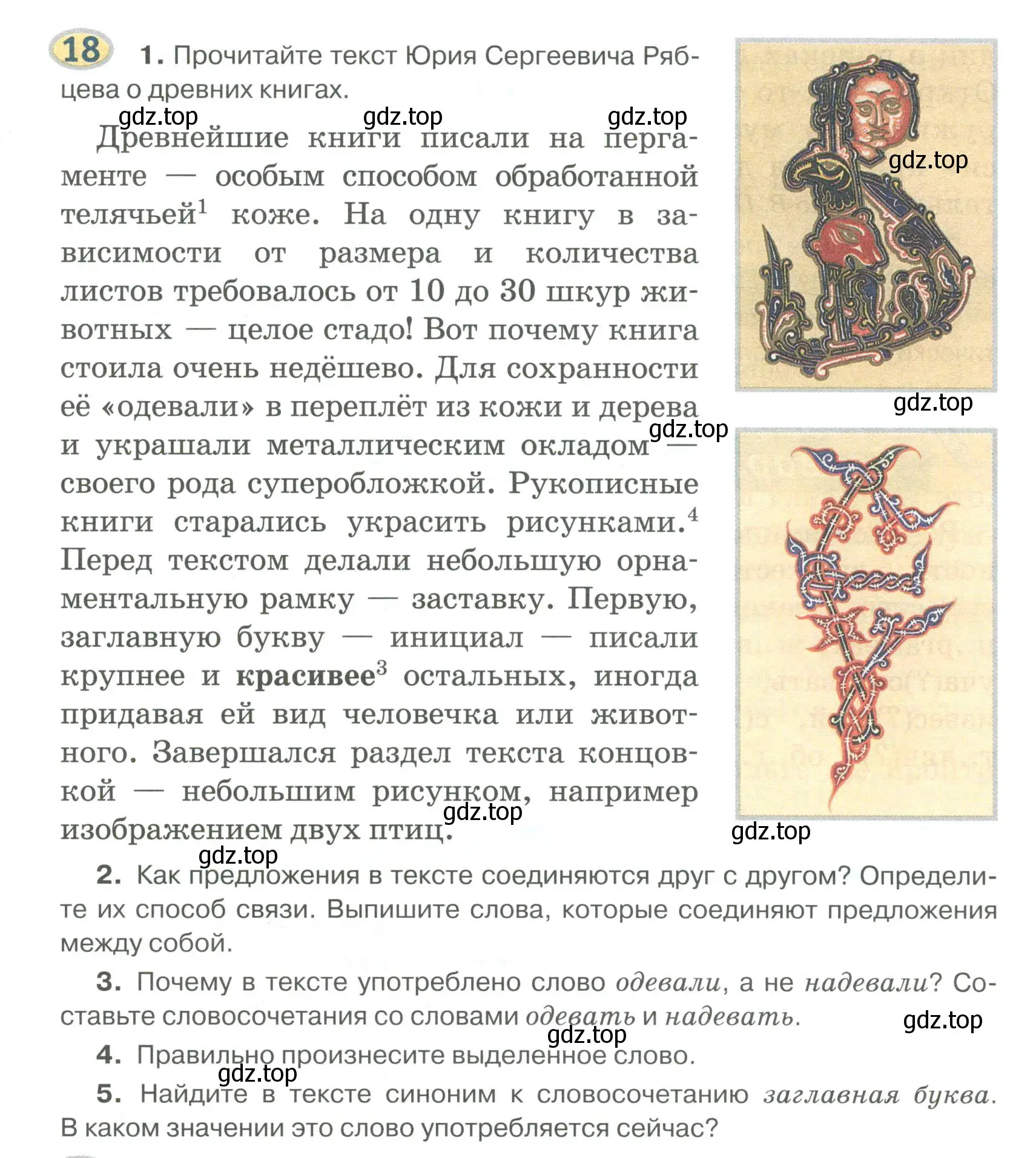 Условие номер 18 (страница 17) гдз по русскому языку 6 класс Быстрова, Кибирева, учебник 1 часть