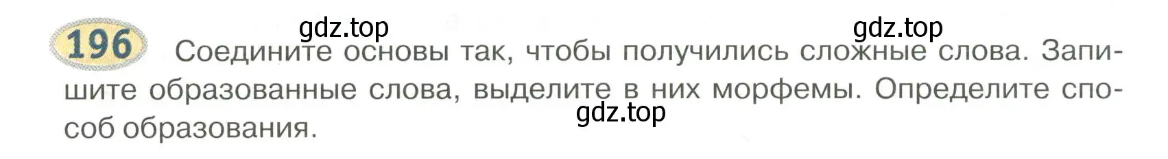 Условие номер 196 (страница 159) гдз по русскому языку 6 класс Быстрова, Кибирева, учебник 1 часть