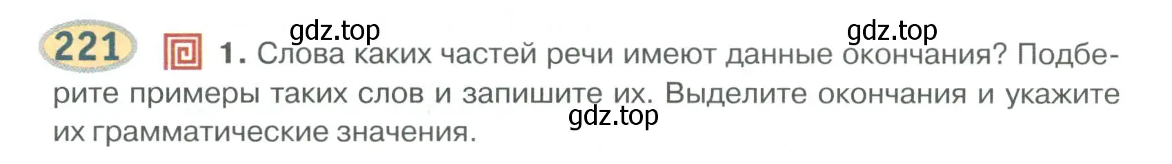 Условие номер 221 (страница 180) гдз по русскому языку 6 класс Быстрова, Кибирева, учебник 1 часть