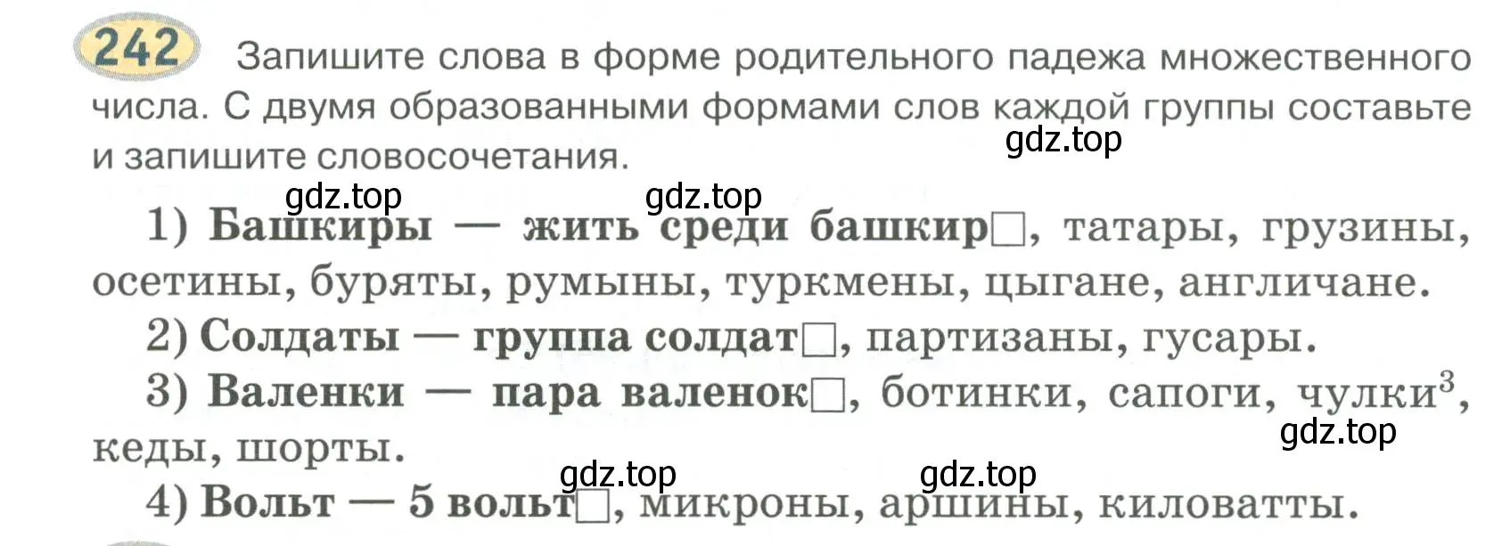 Условие номер 242 (страница 192) гдз по русскому языку 6 класс Быстрова, Кибирева, учебник 1 часть