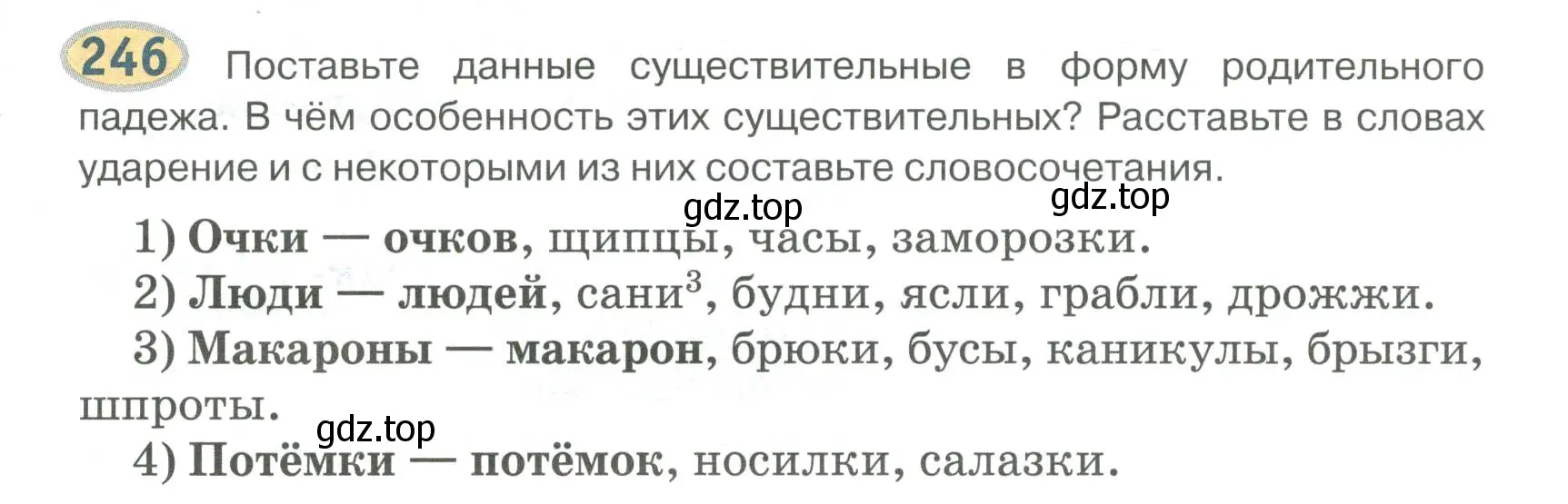 Условие номер 246 (страница 193) гдз по русскому языку 6 класс Быстрова, Кибирева, учебник 1 часть