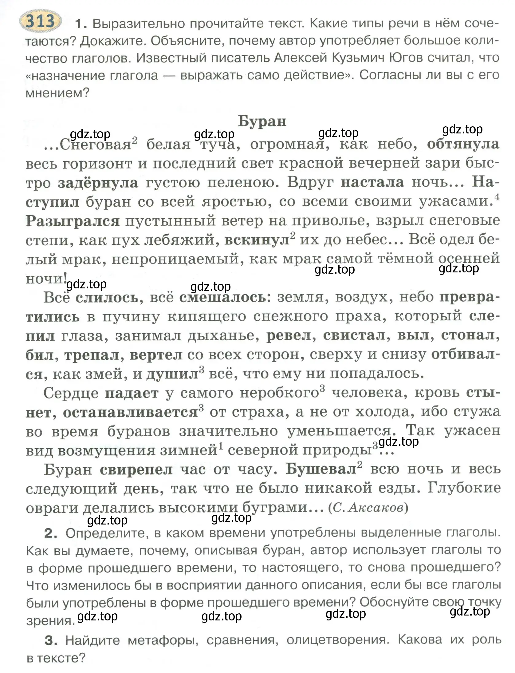 Условие номер 313 (страница 243) гдз по русскому языку 6 класс Быстрова, Кибирева, учебник 1 часть