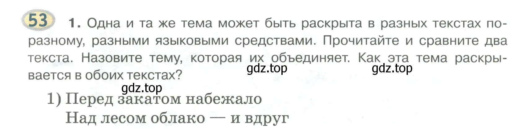 Условие номер 53 (страница 62) гдз по русскому языку 6 класс Быстрова, Кибирева, учебник 1 часть