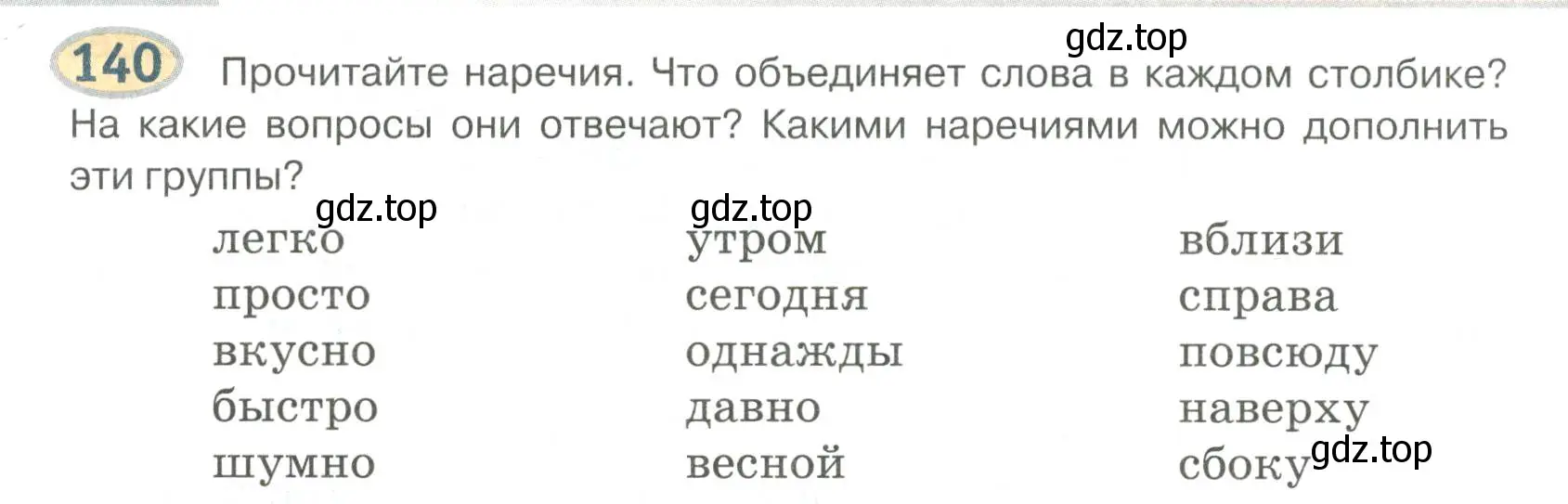 Условие номер 140 (страница 110) гдз по русскому языку 6 класс Быстрова, Кибирева, учебник 2 часть