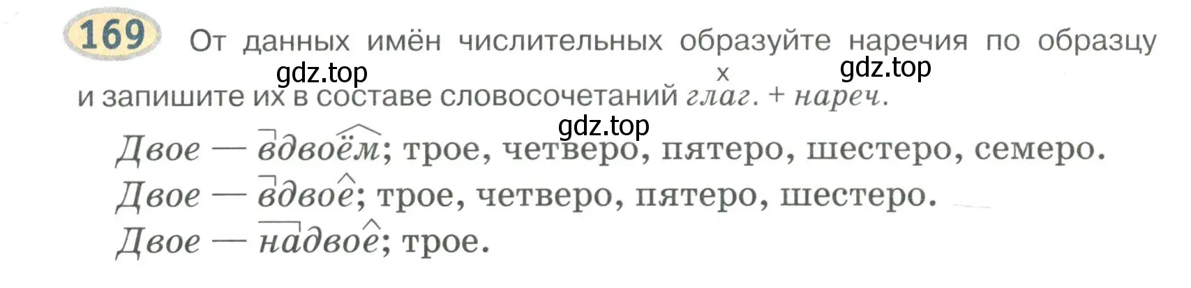 Условие номер 169 (страница 135) гдз по русскому языку 6 класс Быстрова, Кибирева, учебник 2 часть