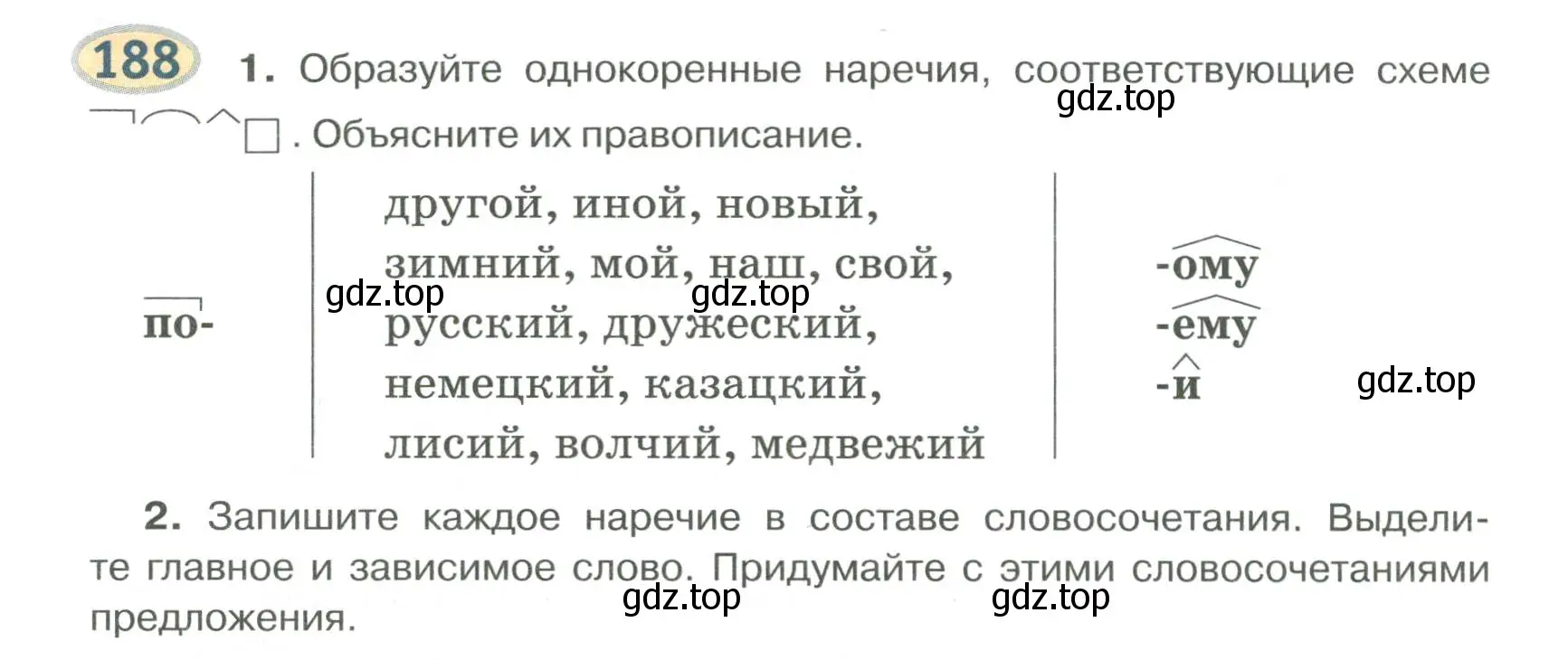 Условие номер 188 (страница 146) гдз по русскому языку 6 класс Быстрова, Кибирева, учебник 2 часть