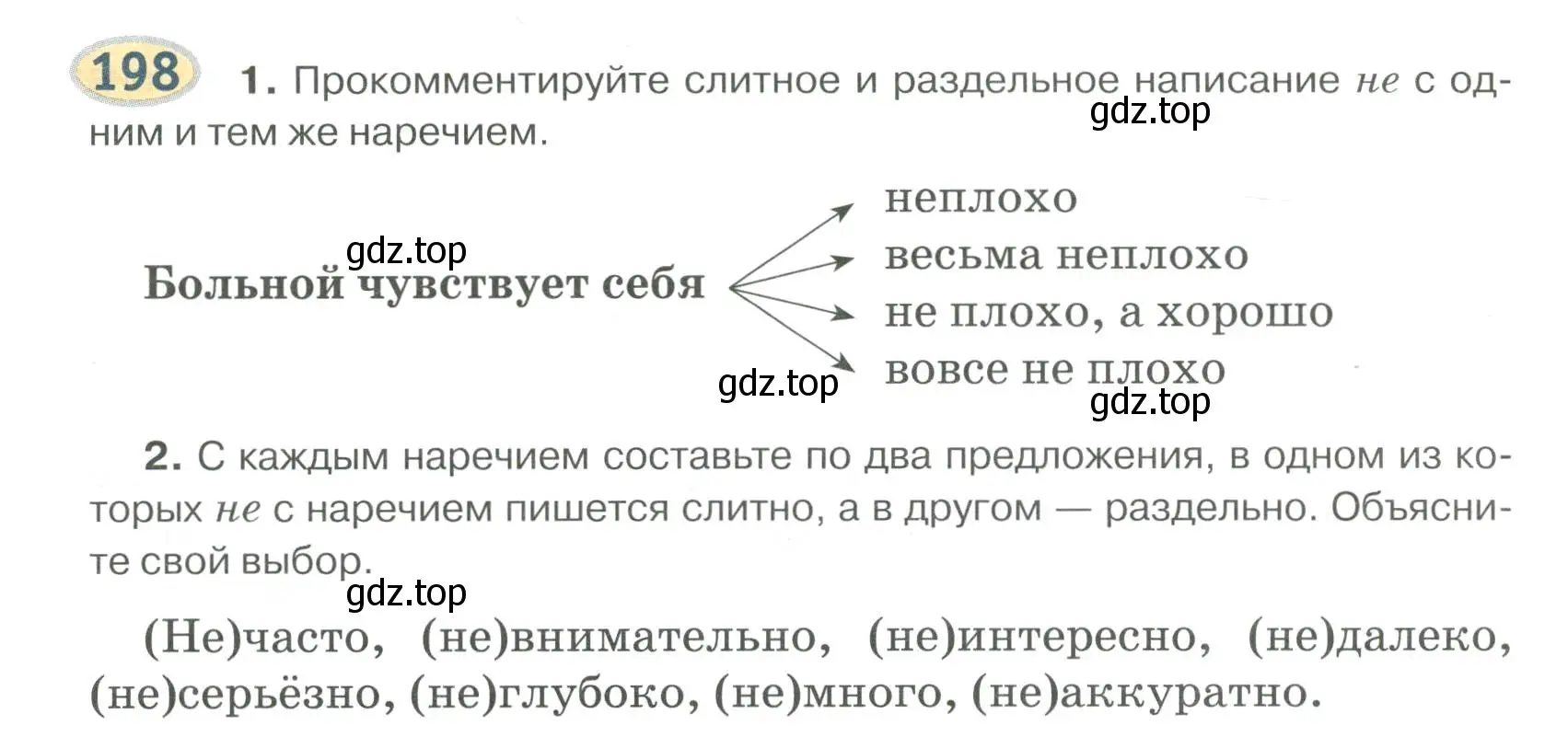 Условие номер 198 (страница 151) гдз по русскому языку 6 класс Быстрова, Кибирева, учебник 2 часть