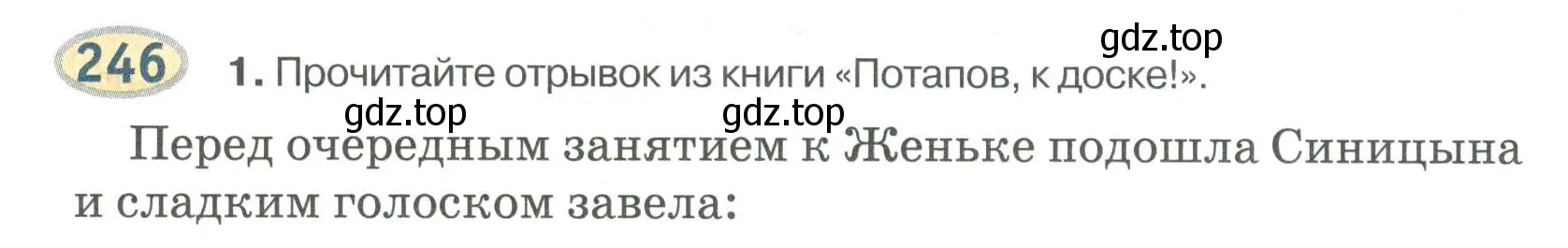 Условие номер 246 (страница 178) гдз по русскому языку 6 класс Быстрова, Кибирева, учебник 2 часть