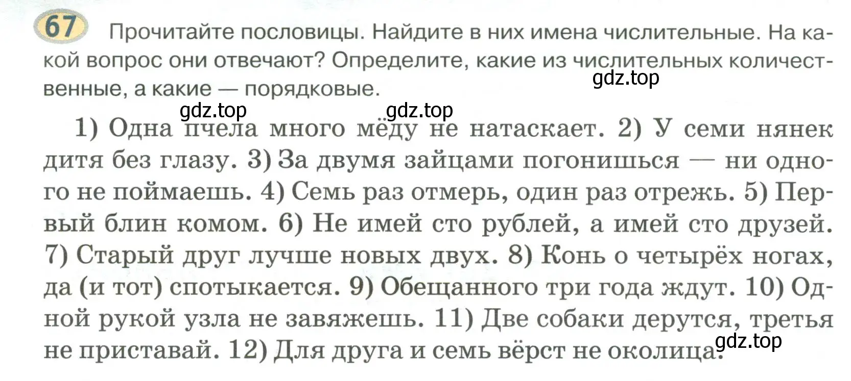 Условие номер 67 (страница 56) гдз по русскому языку 6 класс Быстрова, Кибирева, учебник 2 часть