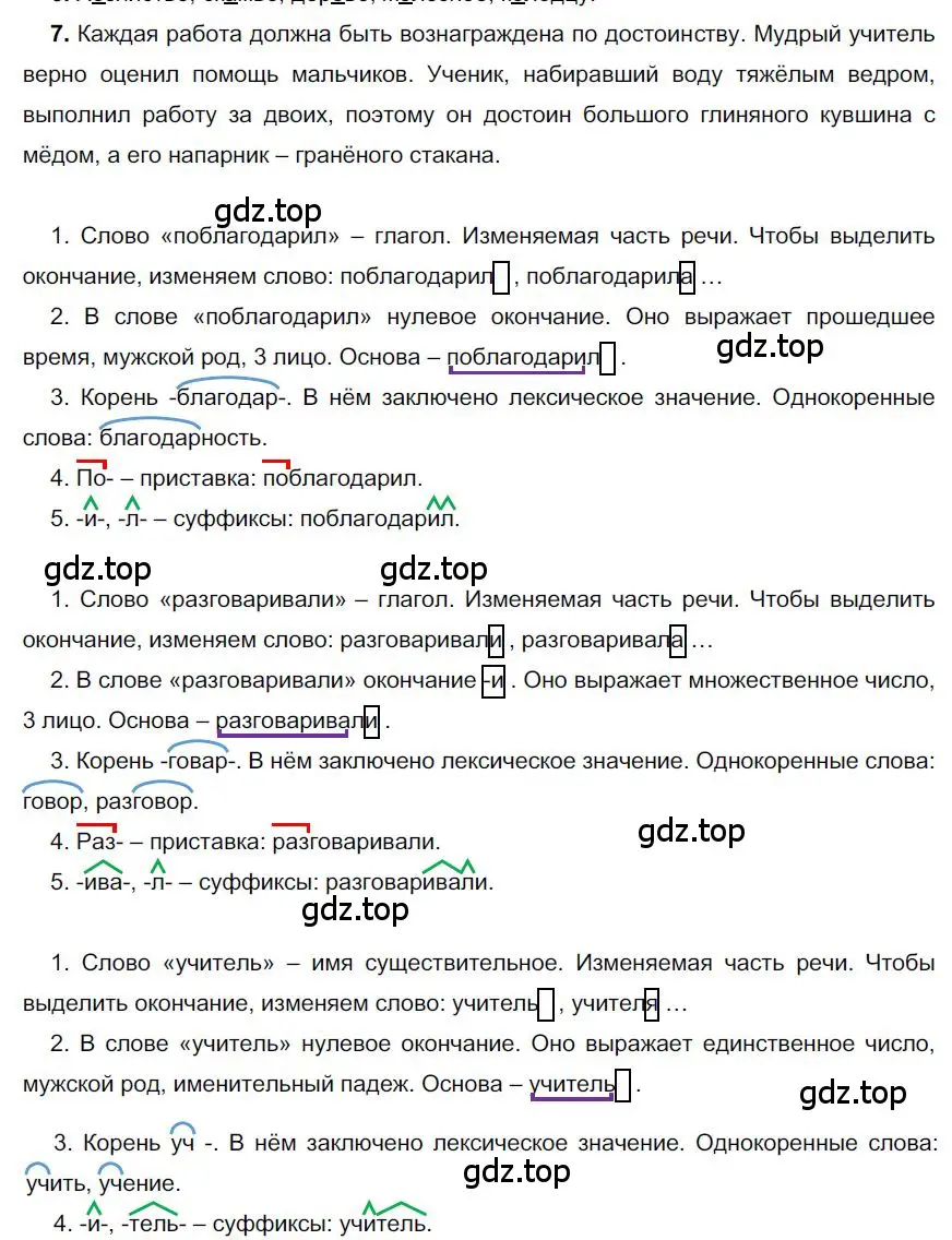 Решение номер 7 (страница 148) гдз по русскому языку 6 класс Быстрова, Кибирева, учебник 1 часть