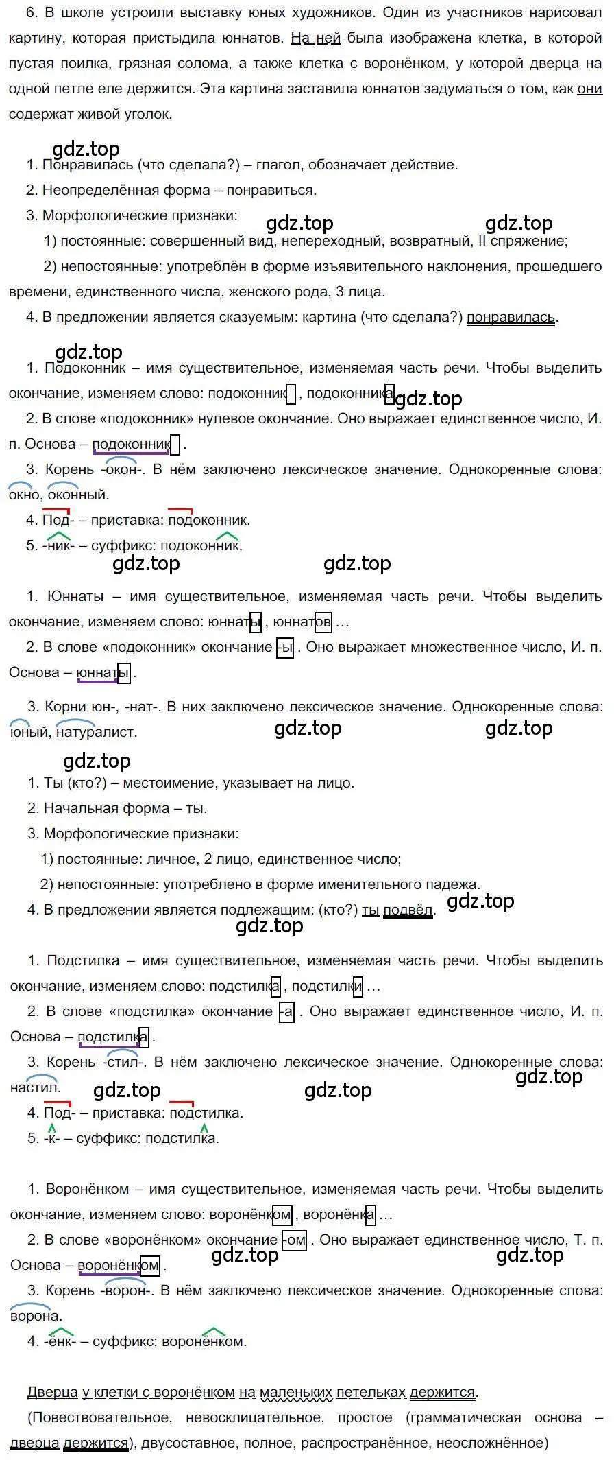 Решение номер 6 (страница 25) гдз по русскому языку 6 класс Быстрова, Кибирева, учебник 2 часть