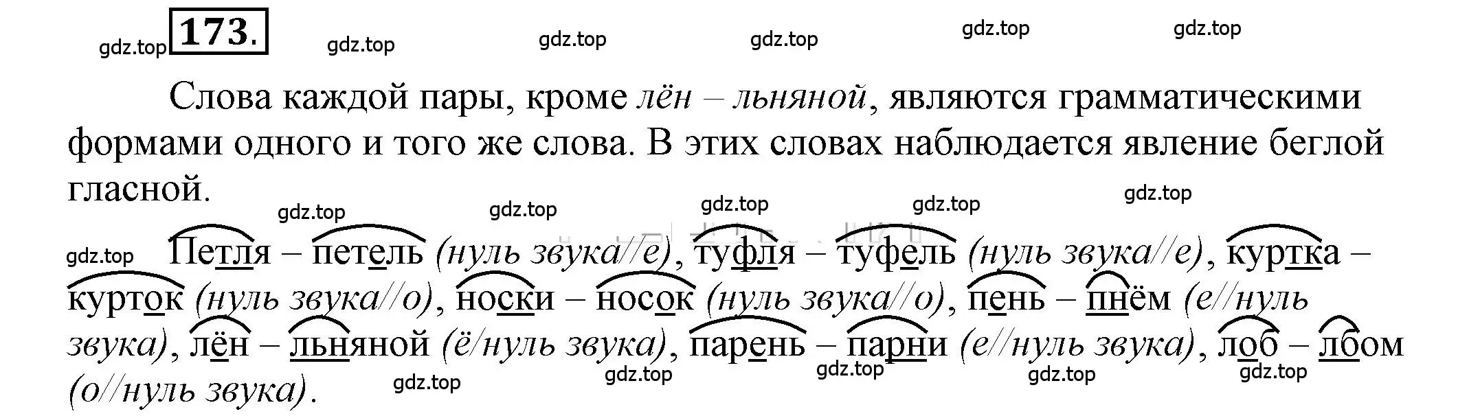 Решение 2. номер 173 (страница 147) гдз по русскому языку 6 класс Быстрова, Кибирева, учебник 1 часть