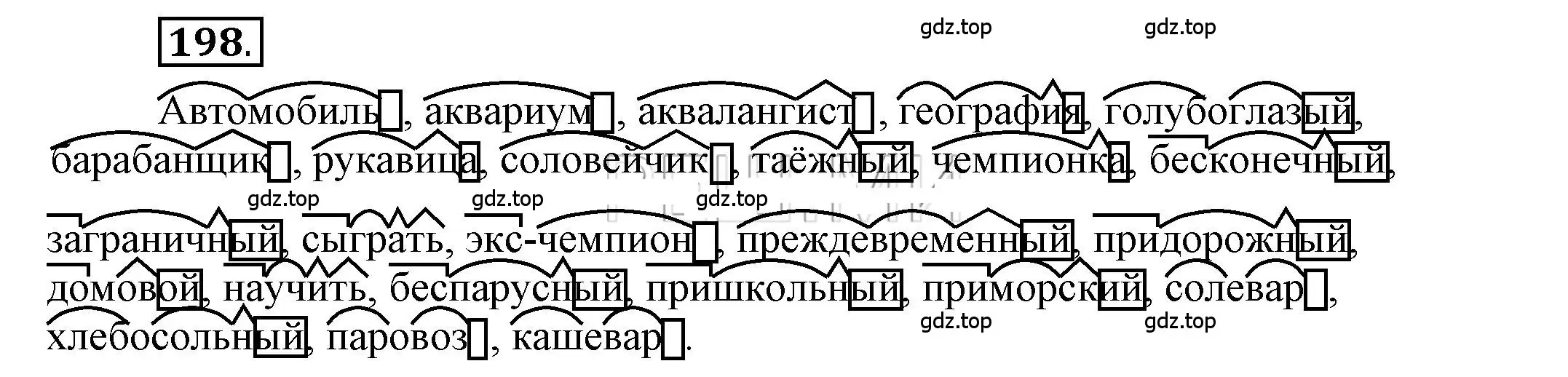 Решение 2. номер 198 (страница 160) гдз по русскому языку 6 класс Быстрова, Кибирева, учебник 1 часть