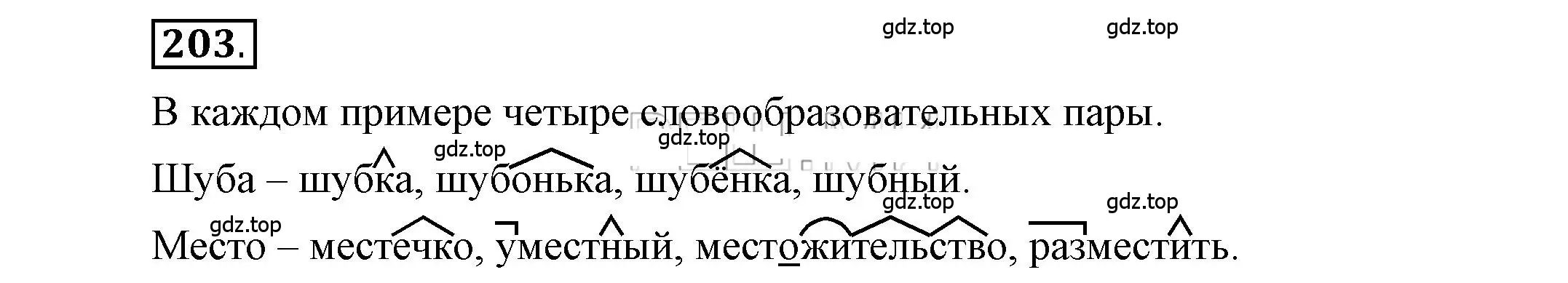 Решение 2. номер 203 (страница 165) гдз по русскому языку 6 класс Быстрова, Кибирева, учебник 1 часть