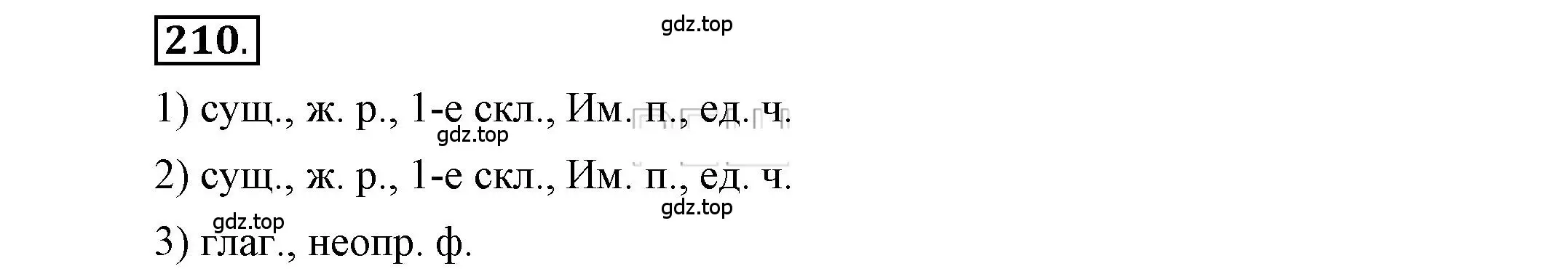 Решение 2. номер 210 (страница 169) гдз по русскому языку 6 класс Быстрова, Кибирева, учебник 1 часть