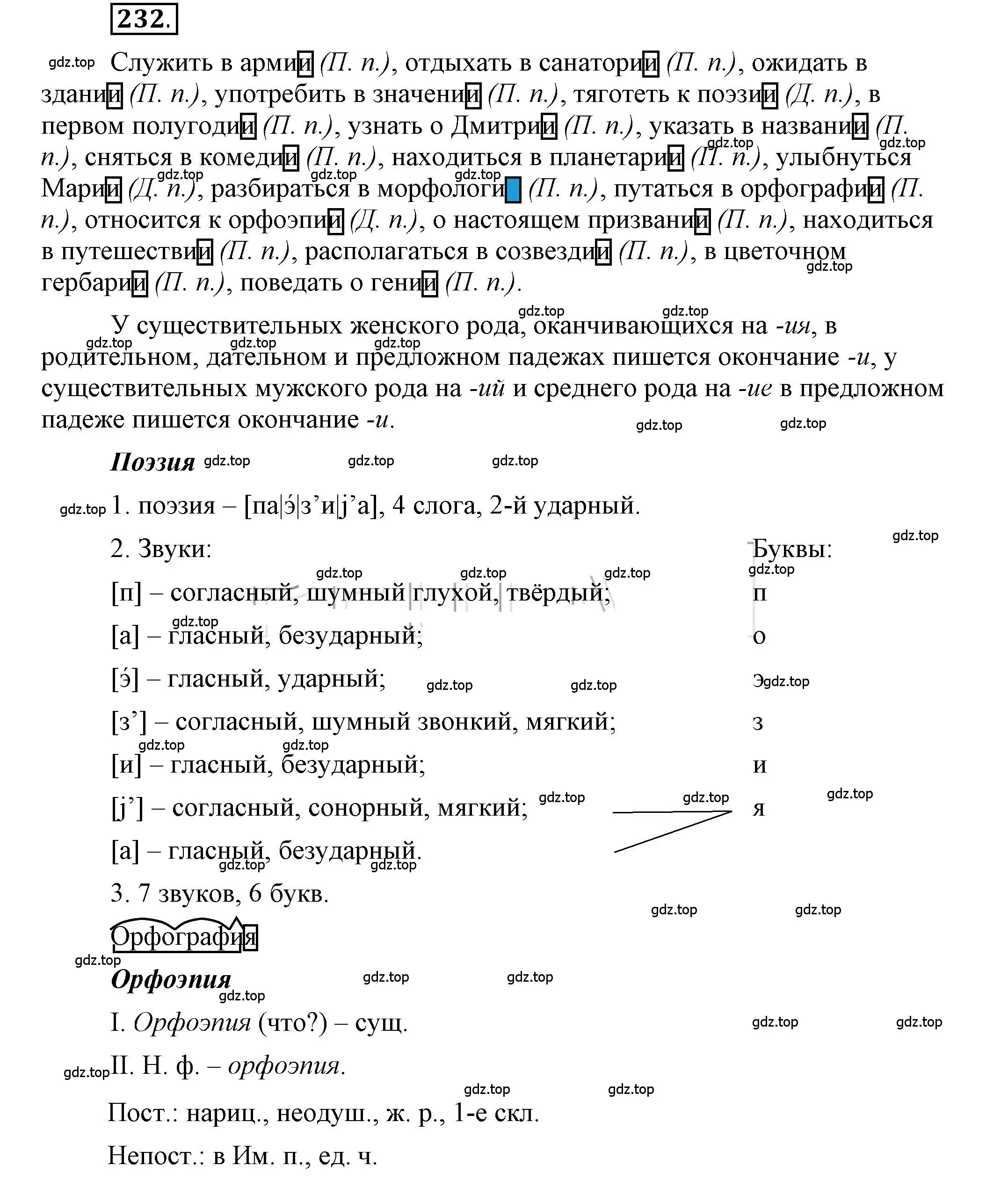 Решение 2. номер 232 (страница 187) гдз по русскому языку 6 класс Быстрова, Кибирева, учебник 1 часть