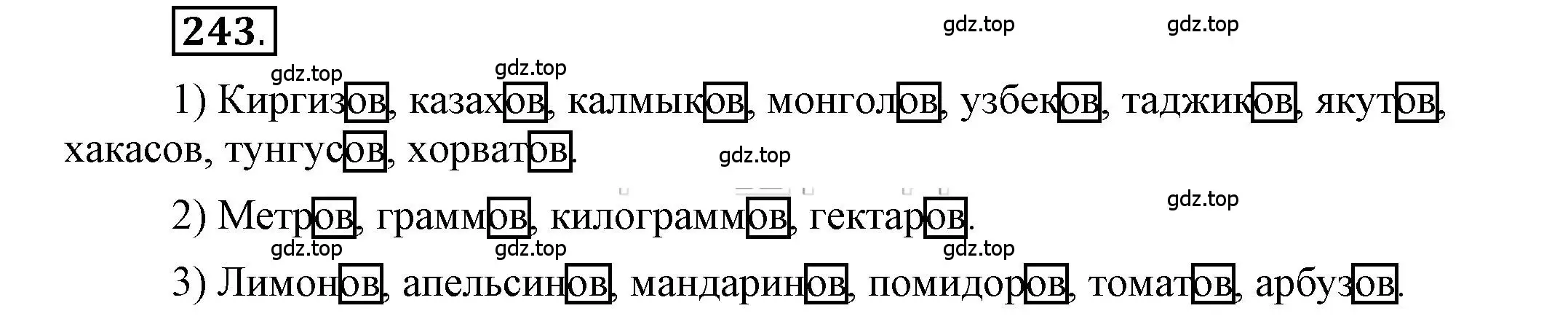 Решение 2. номер 243 (страница 192) гдз по русскому языку 6 класс Быстрова, Кибирева, учебник 1 часть