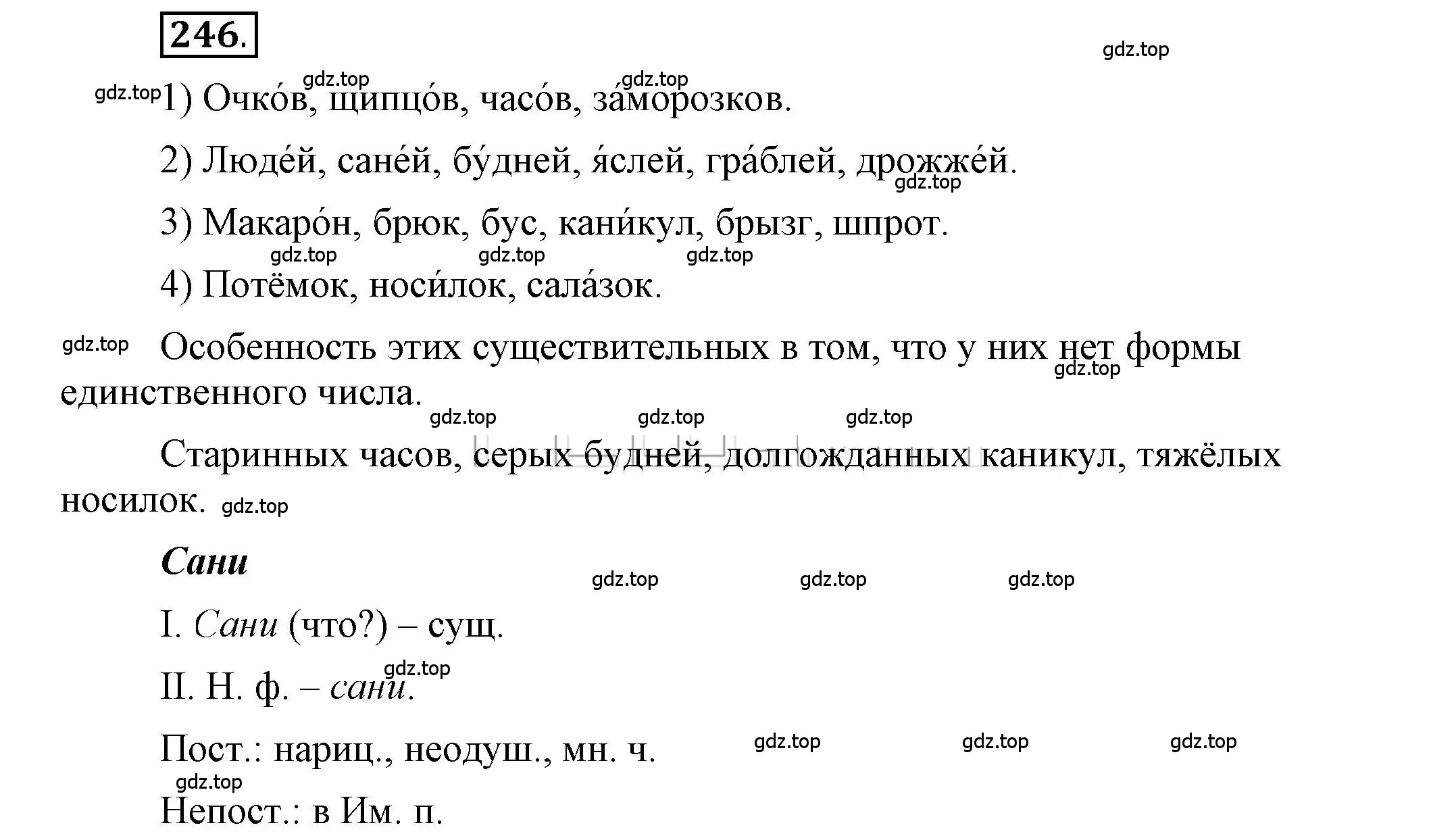 Решение 2. номер 246 (страница 193) гдз по русскому языку 6 класс Быстрова, Кибирева, учебник 1 часть