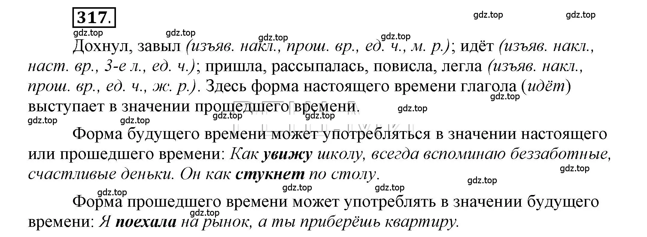 Решение 2. номер 317 (страница 246) гдз по русскому языку 6 класс Быстрова, Кибирева, учебник 1 часть